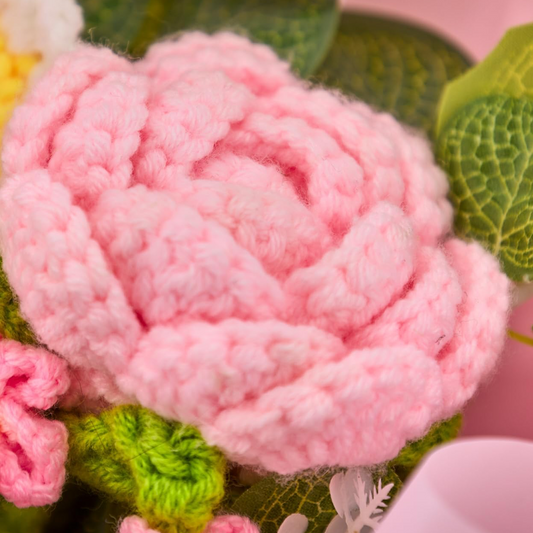 Crochet flower bouquet