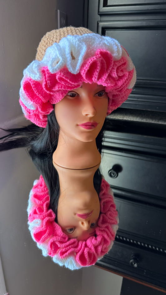 Hat double ruffle